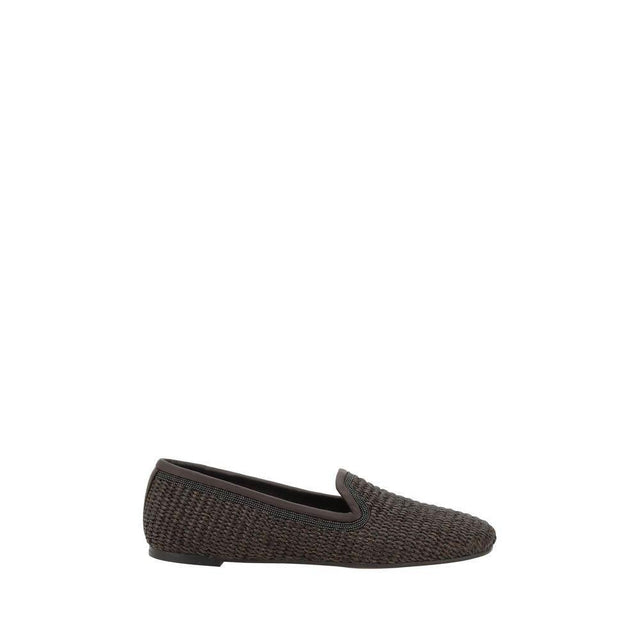 Brunello Cucinelli Raffia Loafers - Hilstor