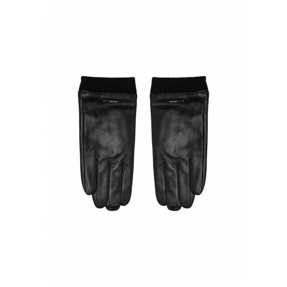 Calvin Klein Black Leather Glove - Hilstor