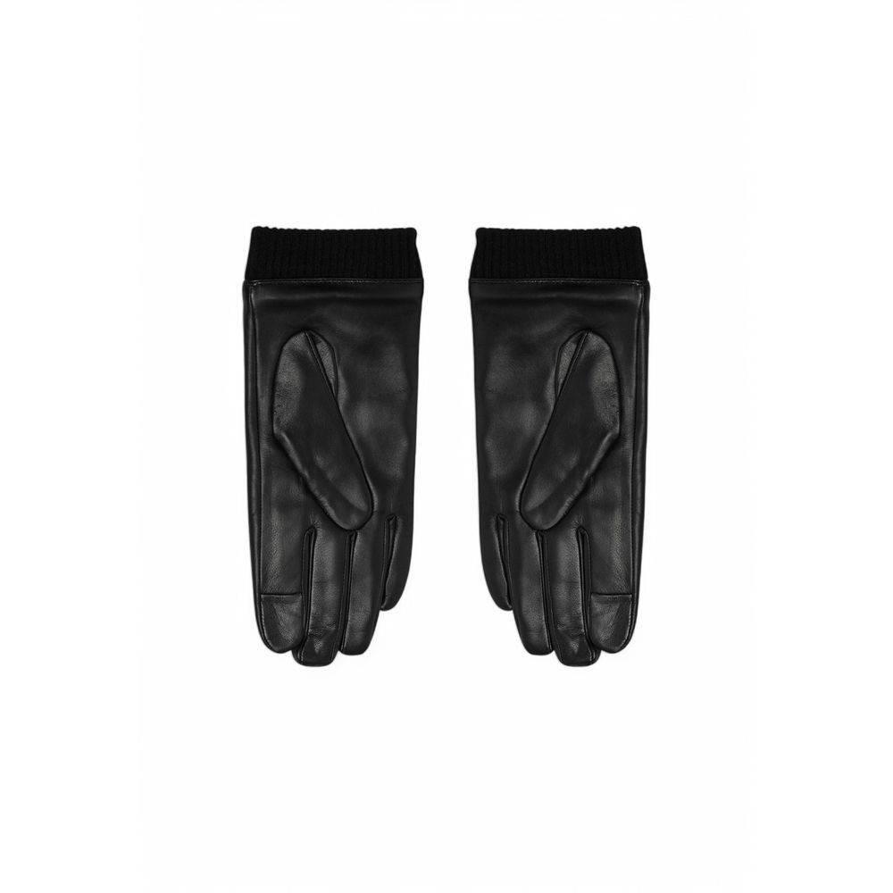 Calvin Klein Black Leather Glove - Hilstor