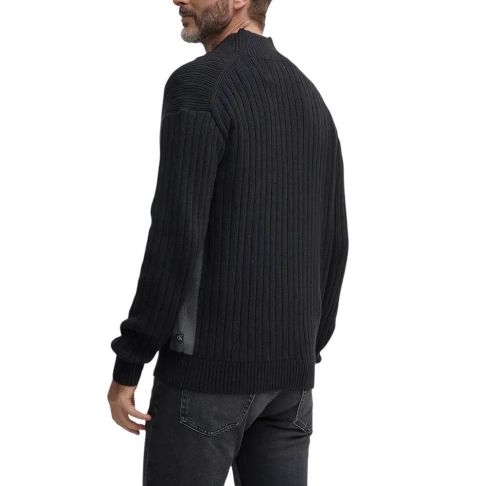 Calvin Klein Jeans Black Cotton Cardigan - Hilstor