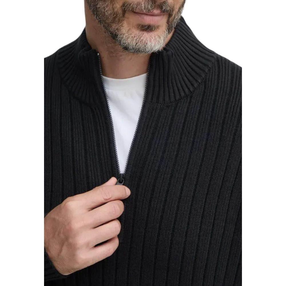 Calvin Klein Jeans Black Cotton Cardigan - Hilstor