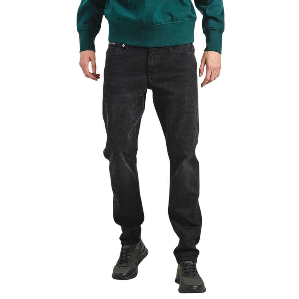 Calvin Klein Jeans Black Cotton Slim Fit Jean - Hilstor