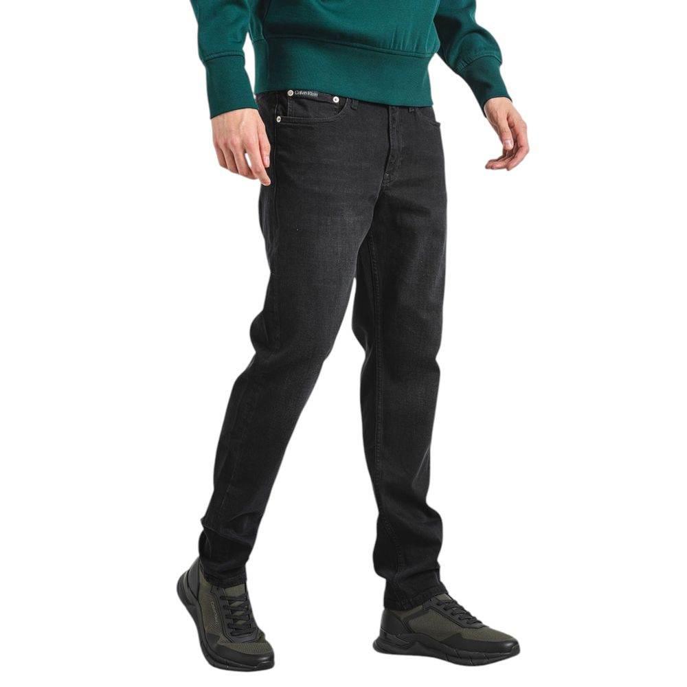 Calvin Klein Jeans Black Cotton Slim Fit Jean - Hilstor