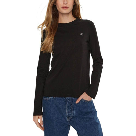 Calvin Klein Jeans Black Cotton Tops & T-Shirt - Hilstor