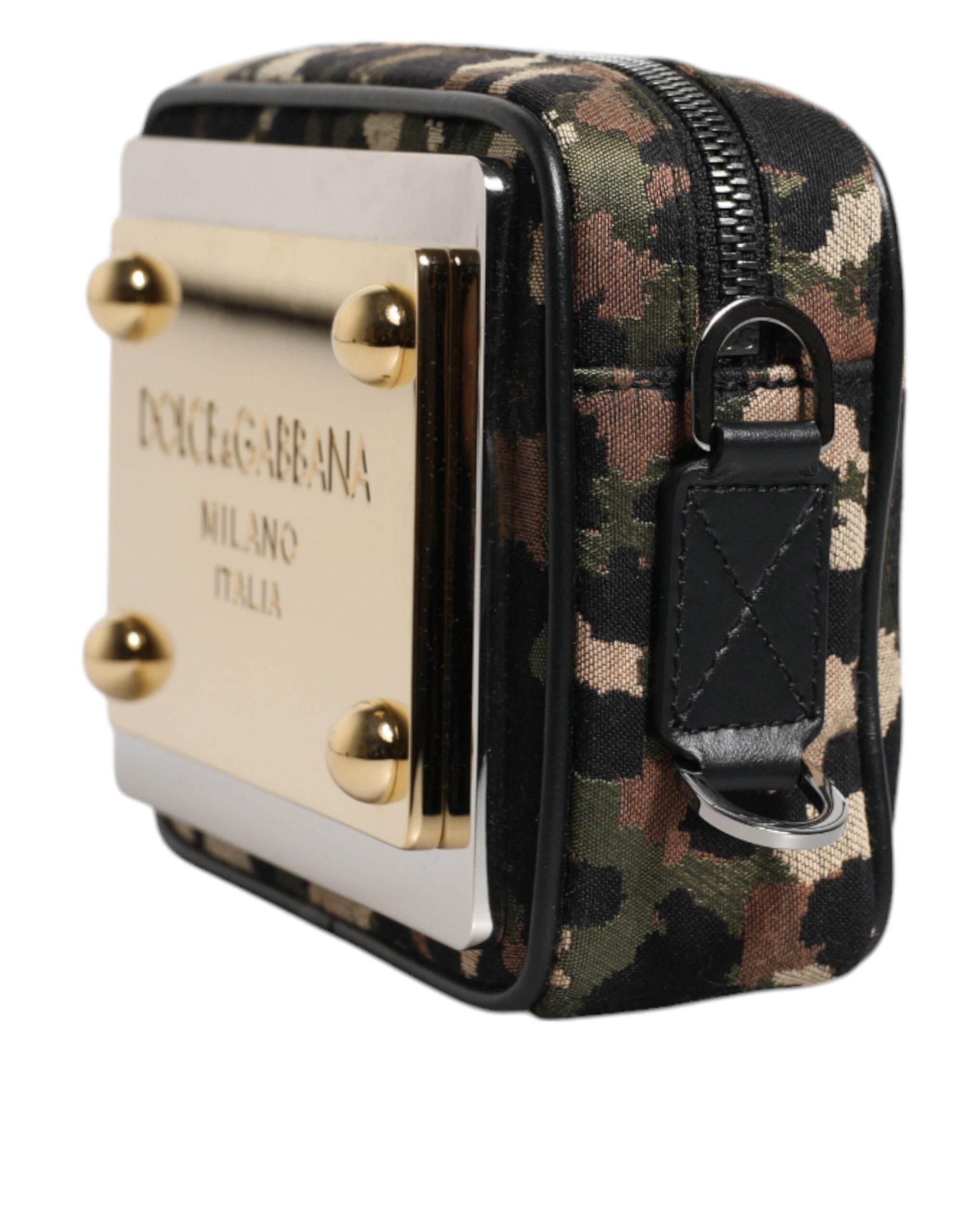 Dolce & Gabbana Multicolor Leopard Jacquard DG Logo Crossbody Bag - Hilstor