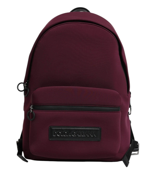 Dolce & Gabbana Burgundy Montreale Tecnico Textile Men Backpack Bag - Hilstor