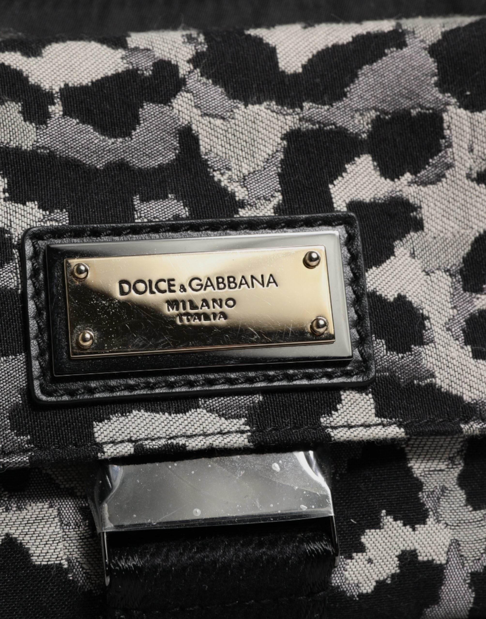 Dolce & Gabbana Multicolor Leopard Jacquard Crossbody Bag - Hilstor