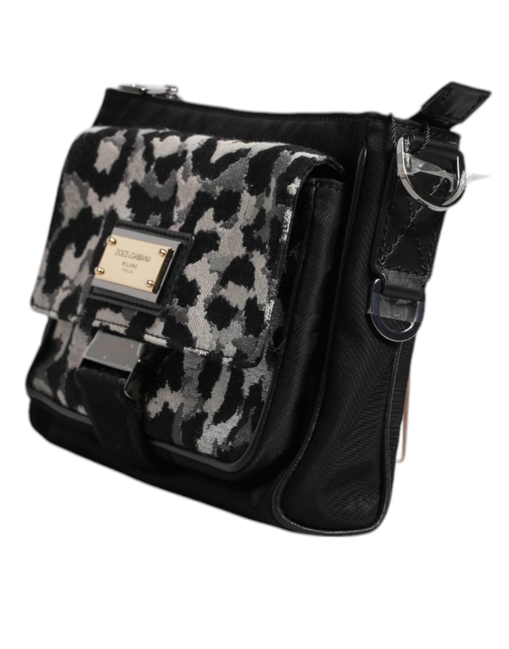 Dolce & Gabbana Multicolor Leopard Jacquard Crossbody Bag - Hilstor