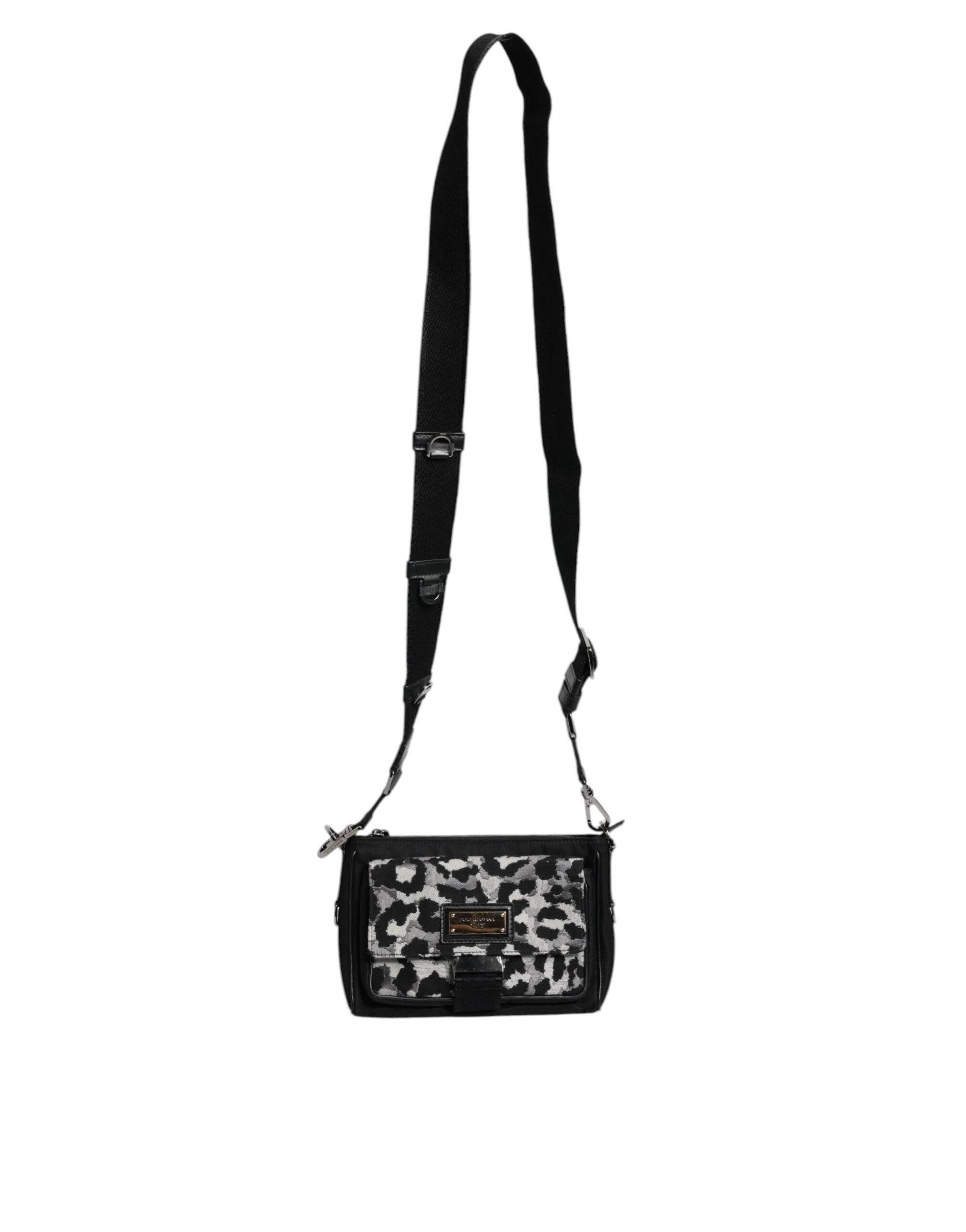 Dolce & Gabbana Multicolor Leopard Jacquard Crossbody Bag - Hilstor
