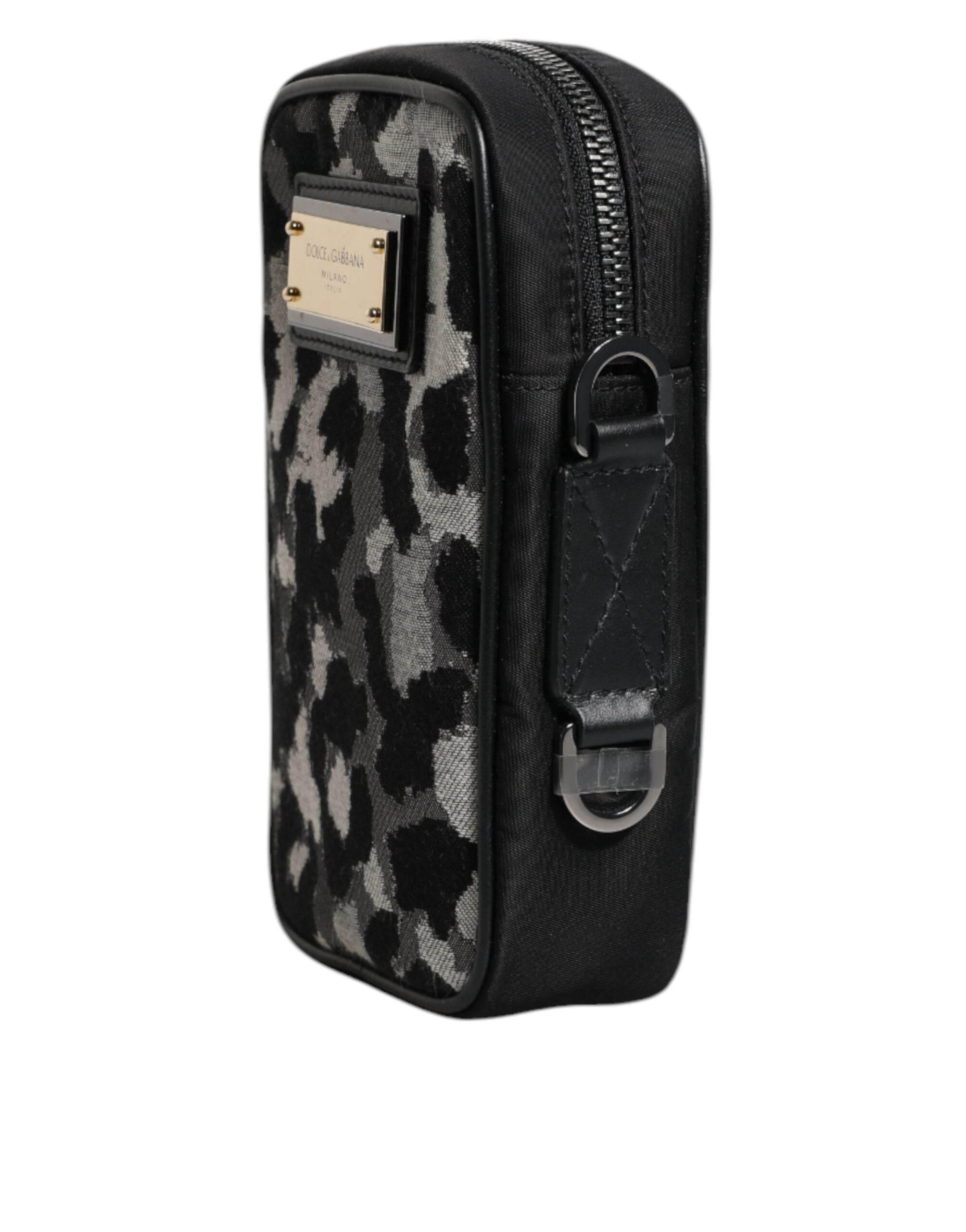 Dolce & Gabbana Multicolor Camouflage Jacquard Logo Plaque Crossbody Bag - Hilstor