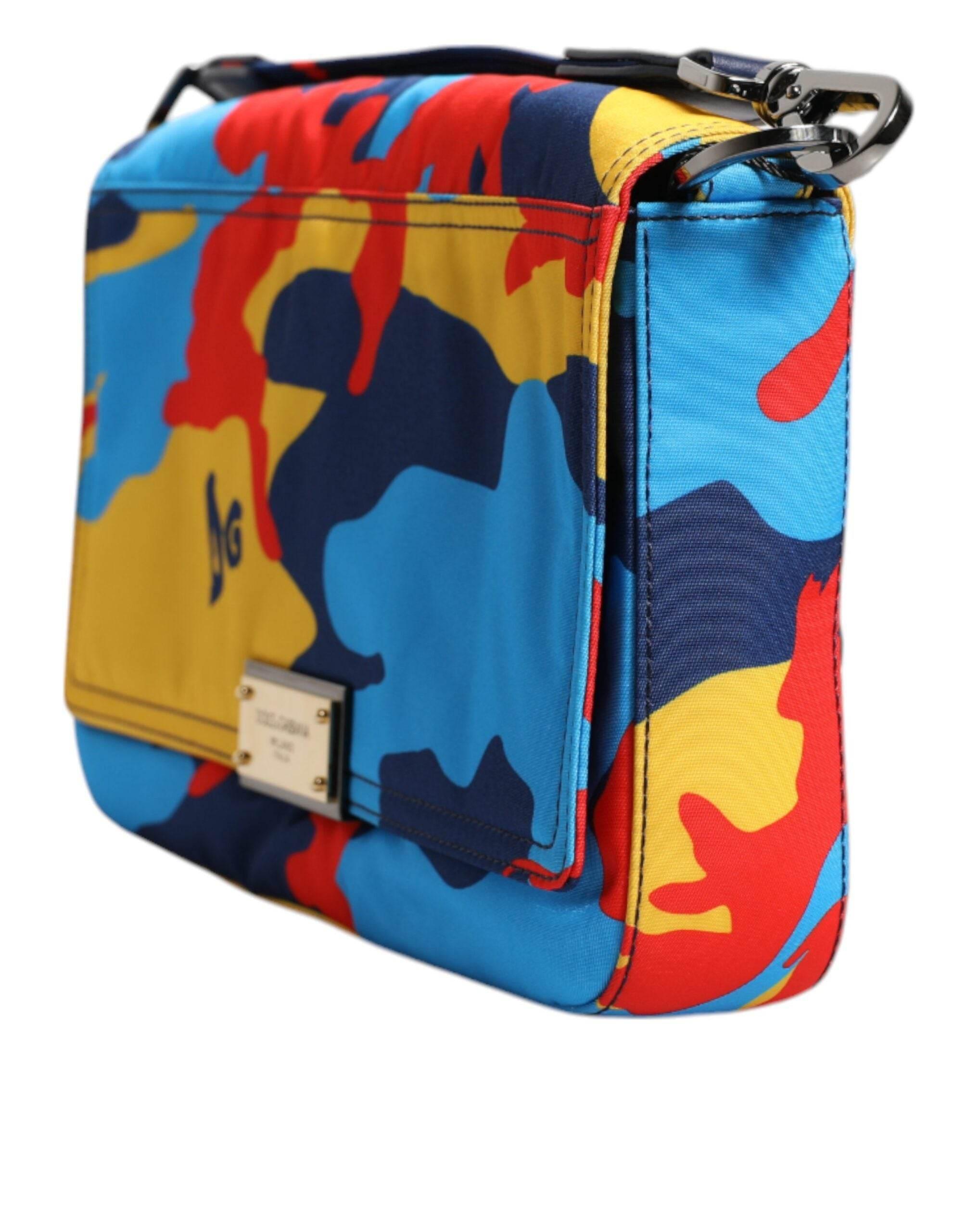 Dolce & Gabbana Multicolor Camouflage Nylon Crossbody Bag - Hilstor