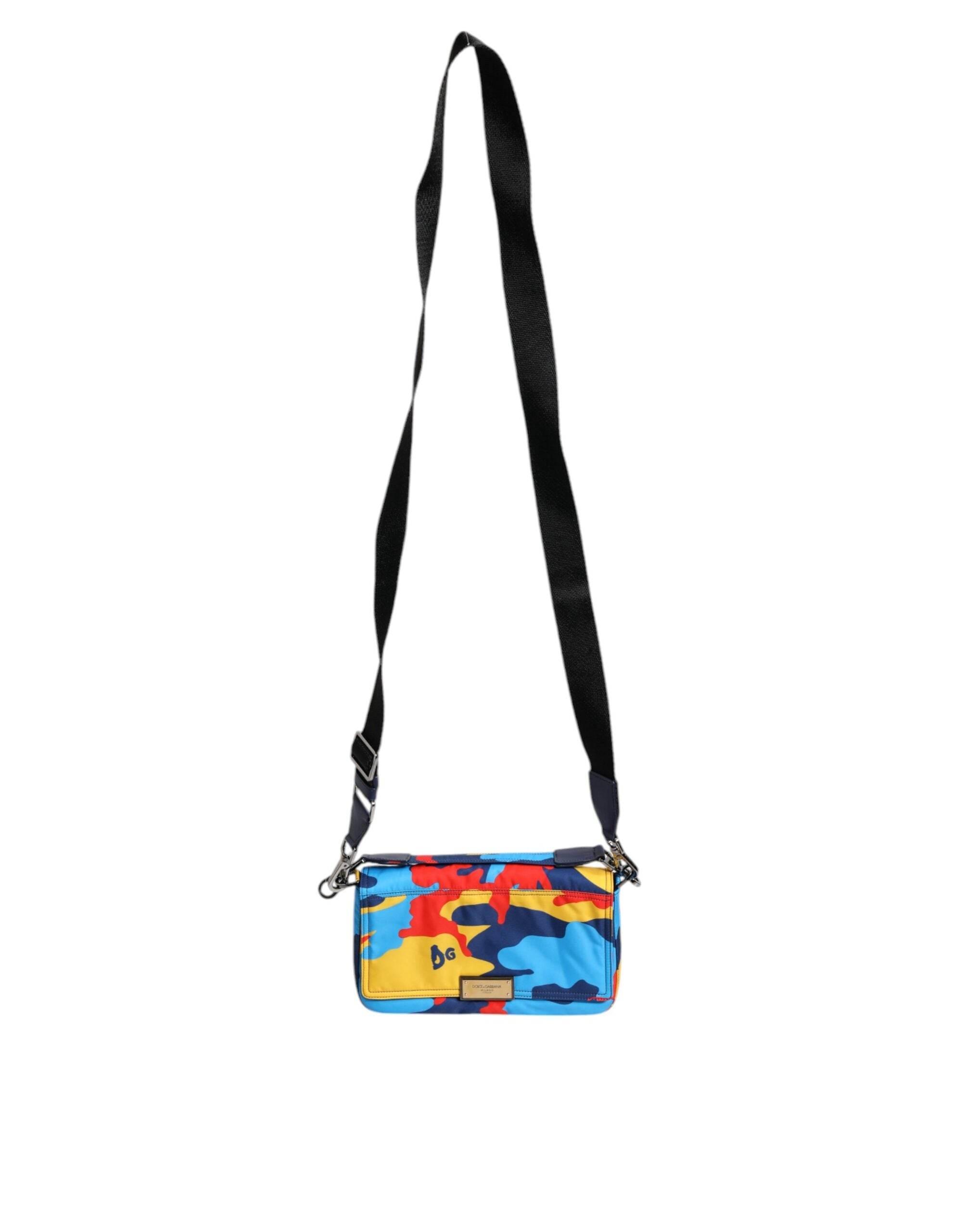 Dolce & Gabbana Multicolor Camouflage Nylon Crossbody Bag - Hilstor
