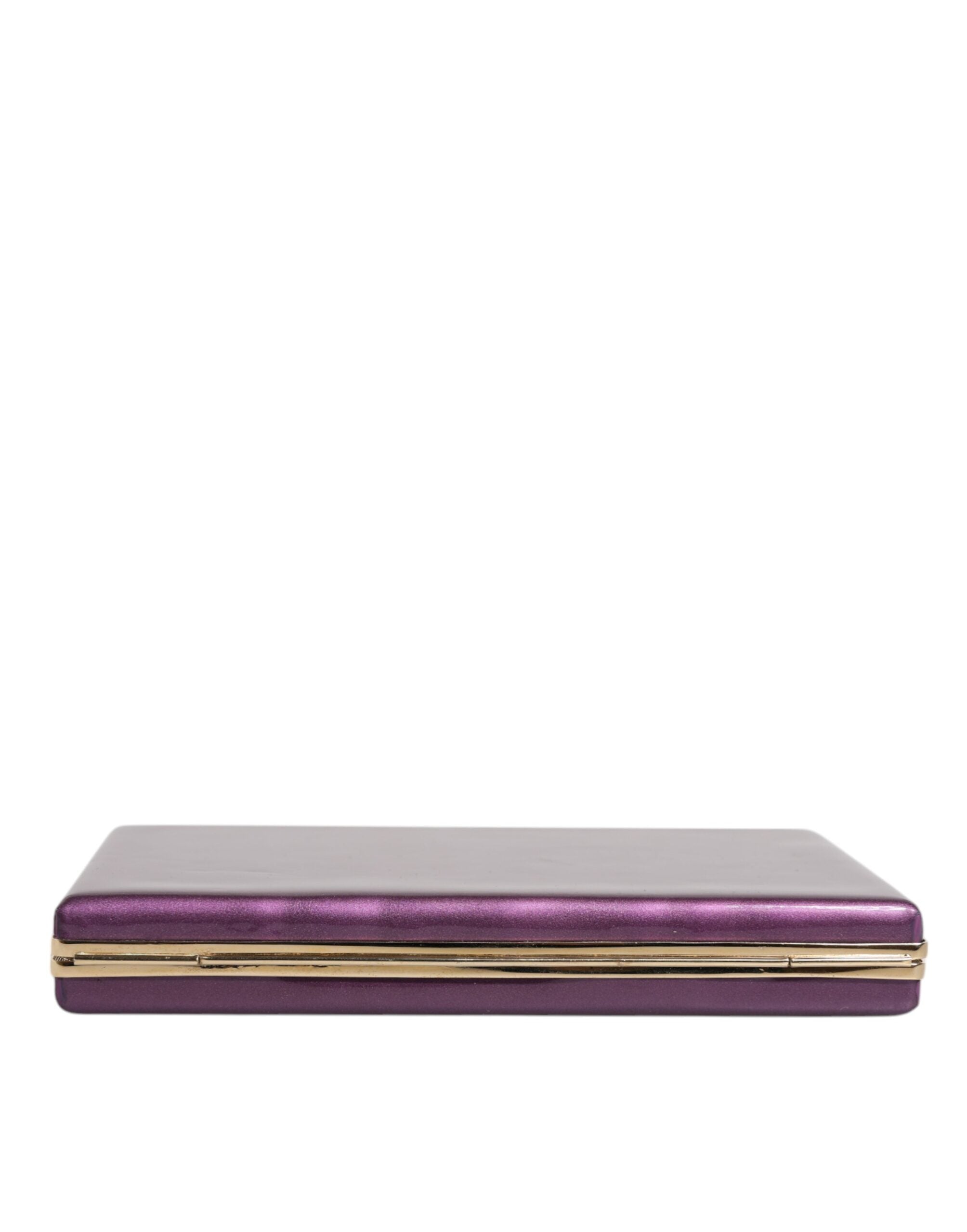 Dolce &amp; Gabbana Lilla Læder Clutch Evening Crossbody taske