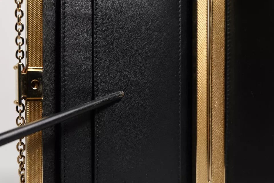 Dolce &amp; Gabbana Lilla Læder Clutch Evening Crossbody taske