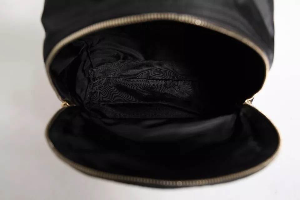 Dolce & Gabbana Black Nylon #DGFAMILY VULCANO Embellished Backpack Bag - Hilstor