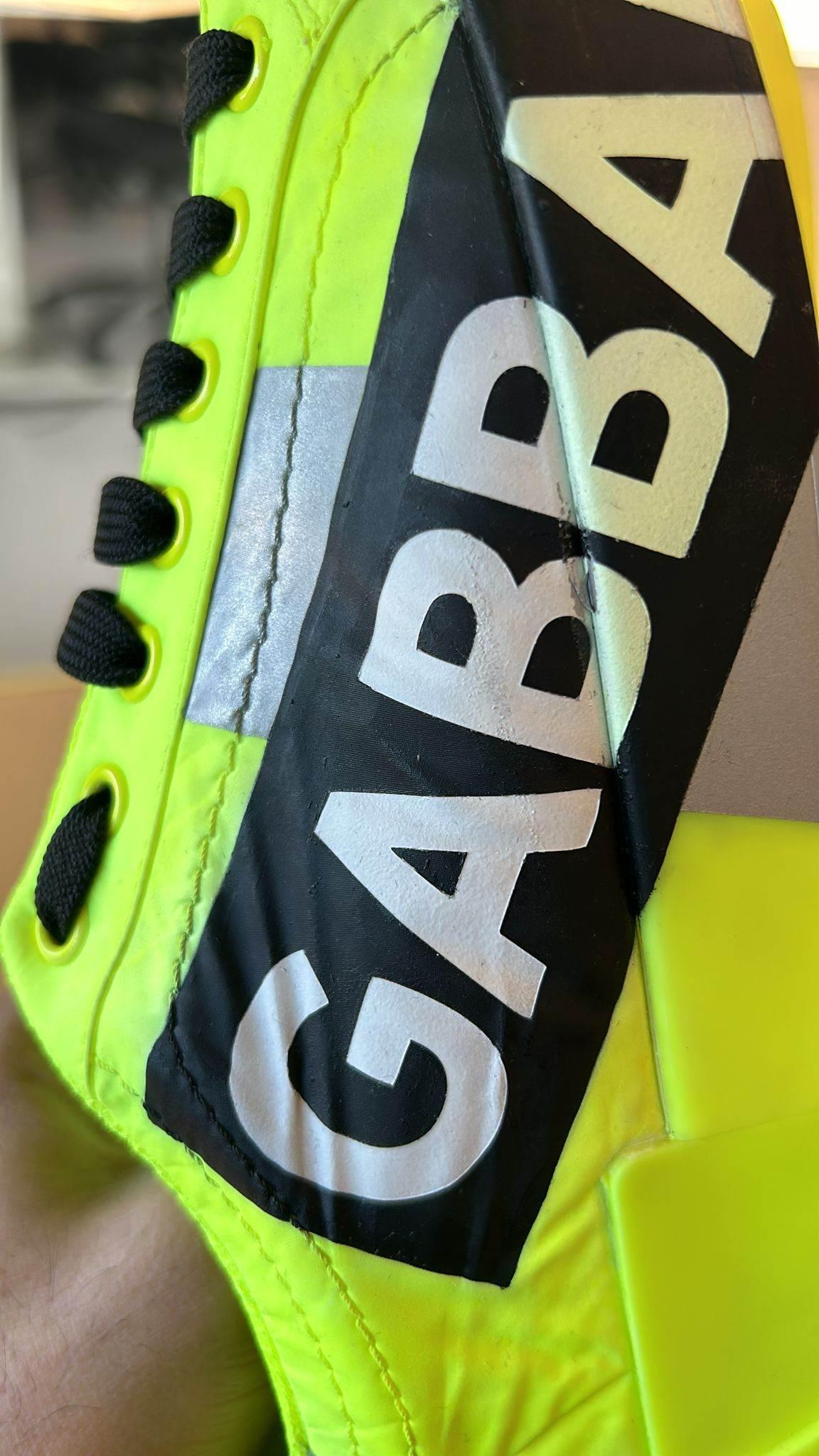 Dolce & Gabbana Neon Green Logo Tape Low Top Sneakers Shoes - Hilstor