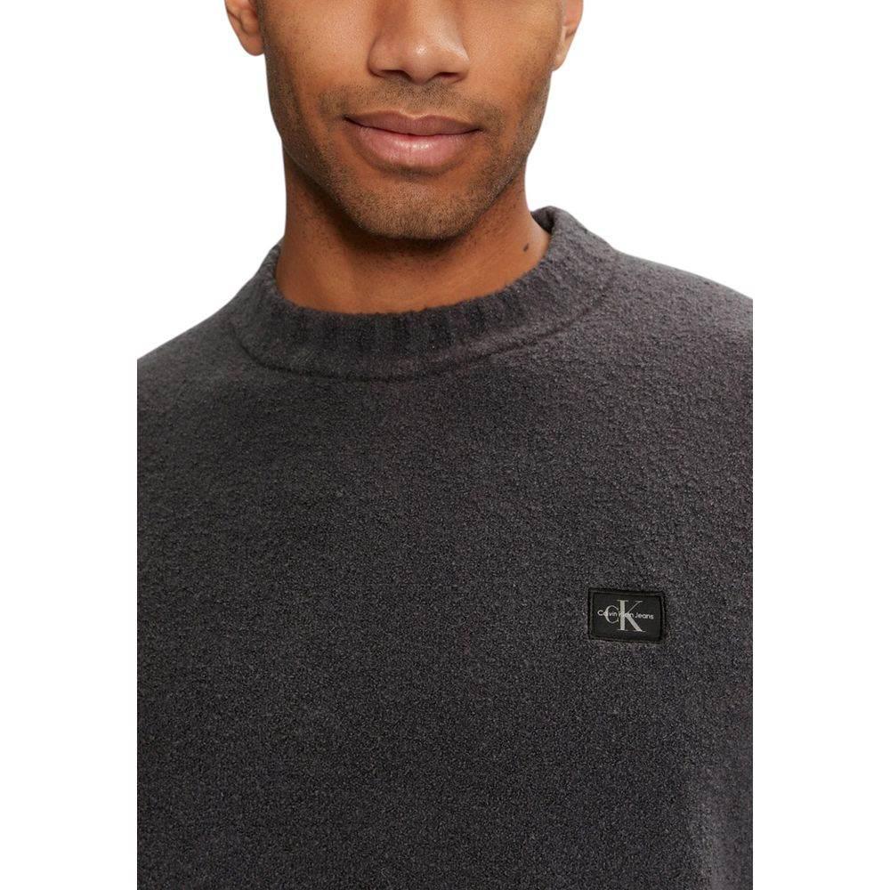Calvin Klein Jeans Gray Cotton Sweater - Hilstor