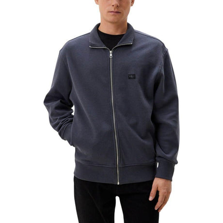 Calvin Klein Jeans Gray Recycled Cotton Cardigan - Hilstor