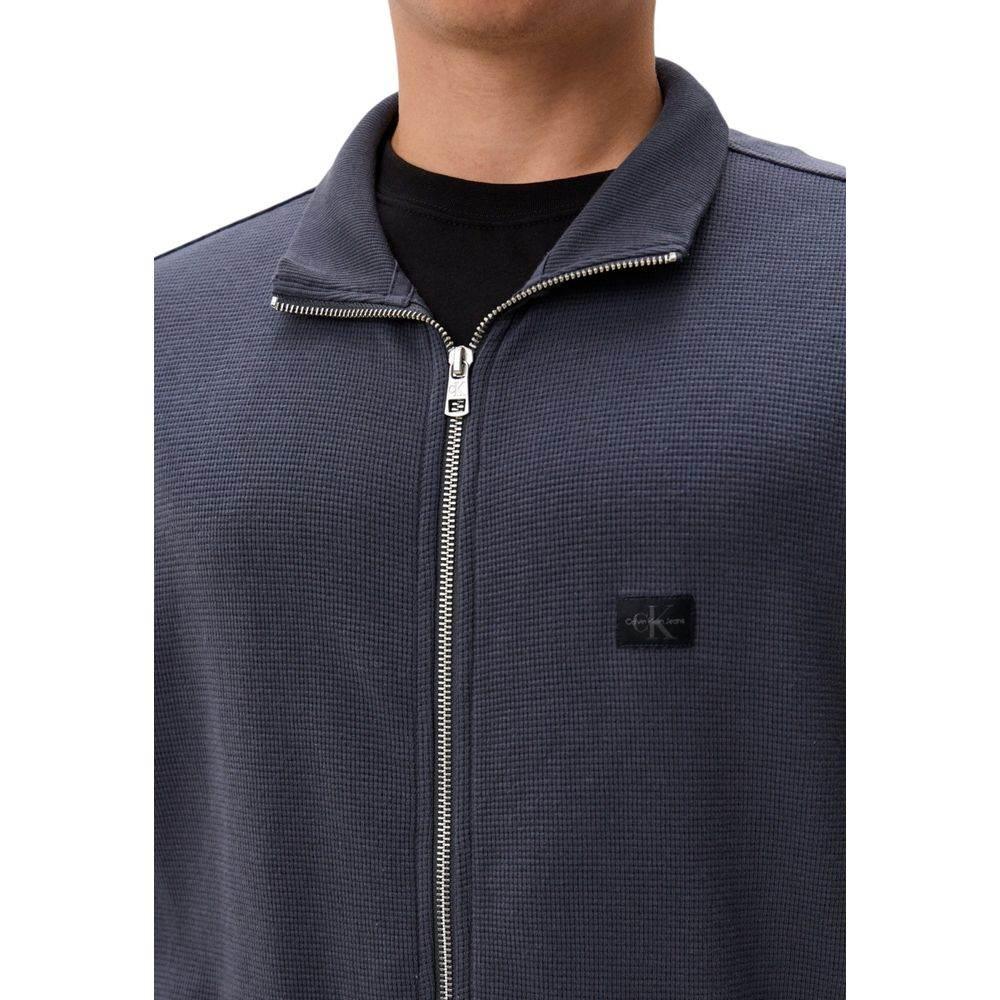 Calvin Klein Jeans Gray Recycled Cotton Cardigan - Hilstor