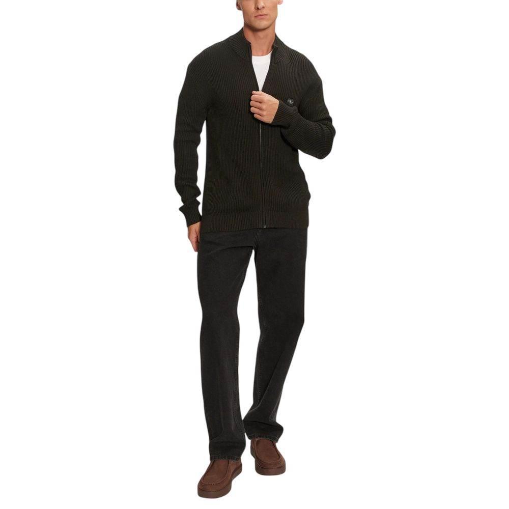 Calvin Klein Jeans Black Cotton Cardigan - Hilstor