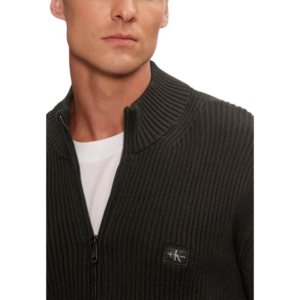 Calvin Klein Jeans Black Cotton Cardigan - Hilstor