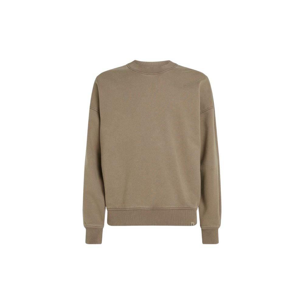 Calvin Klein Jeans Beige Cotton Sweatshirt - Hilstor