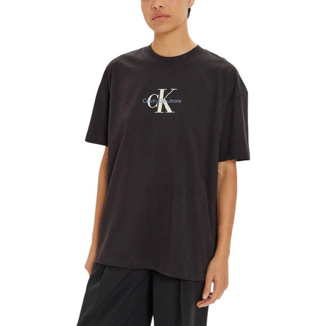 Calvin Klein Jeans Black Cotton Tops & T-Shirt - Hilstor
