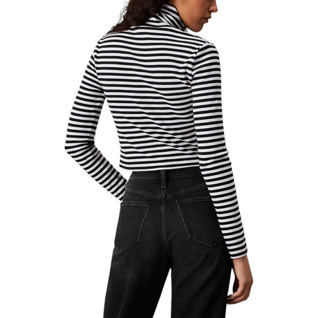 Calvin Klein Jeans Black And White Cotton Tops & T-Shirt - Hilstor