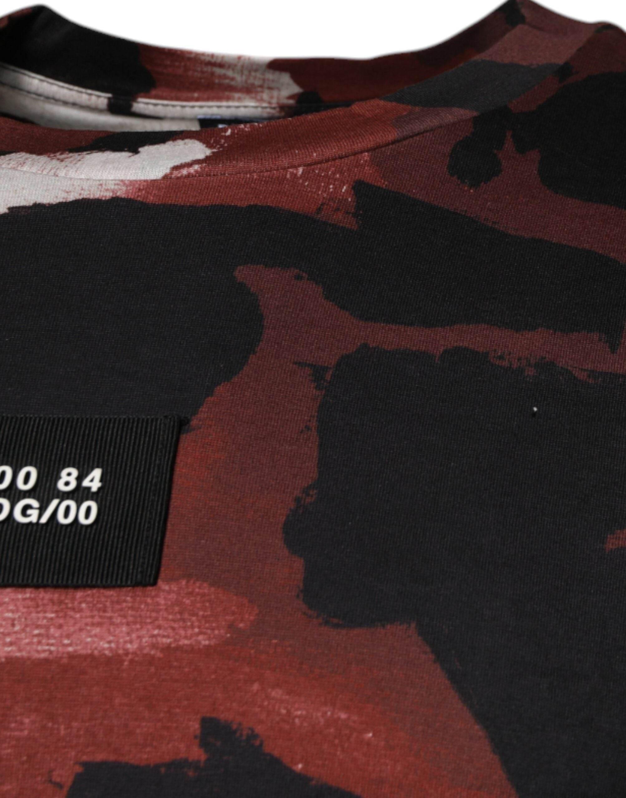 Dolce & Gabbana Multicolor Camouflage Crew Neck T-shirt - Hilstor