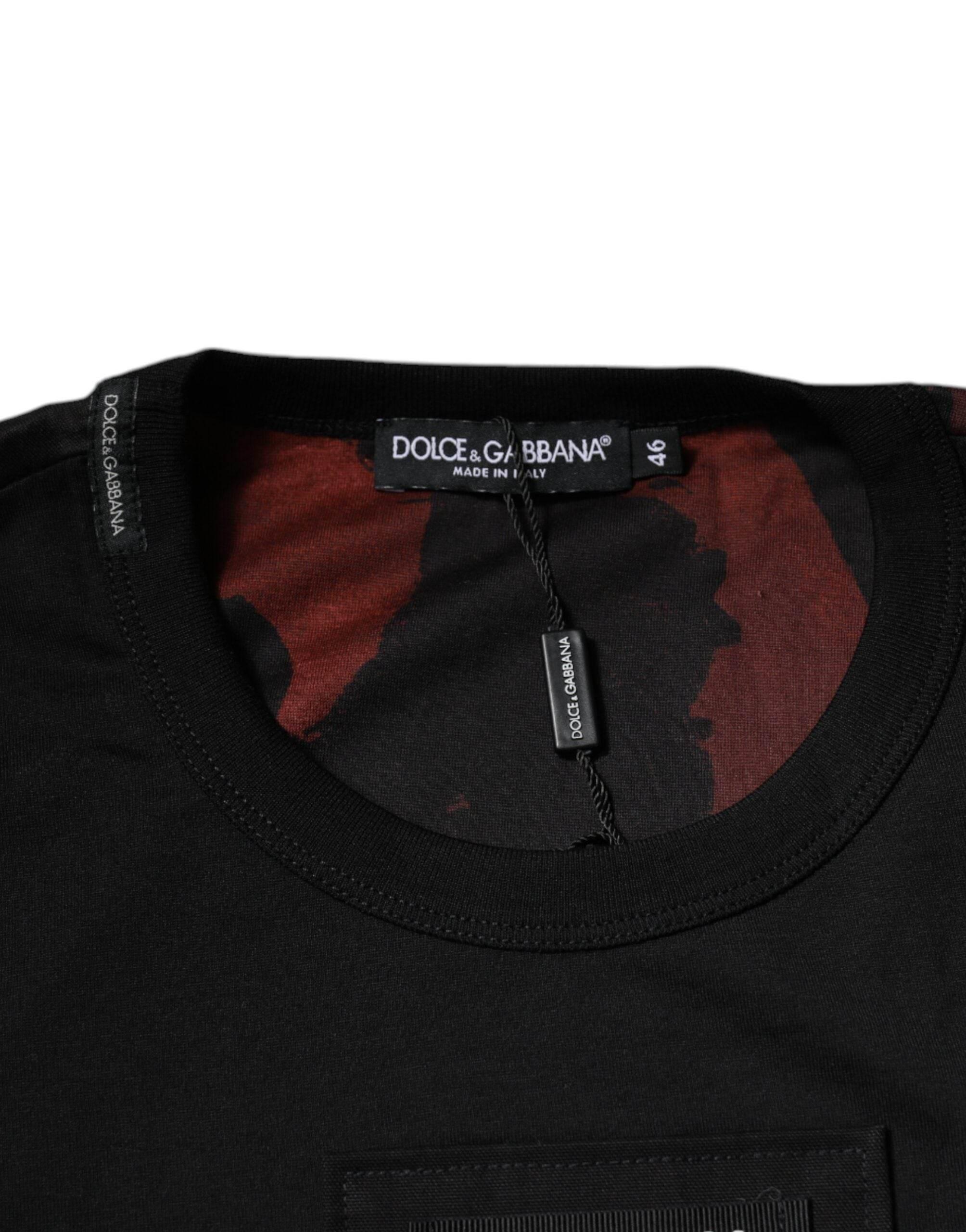 Dolce & Gabbana Multicolor Camouflage Crew Neck T-shirt - Hilstor