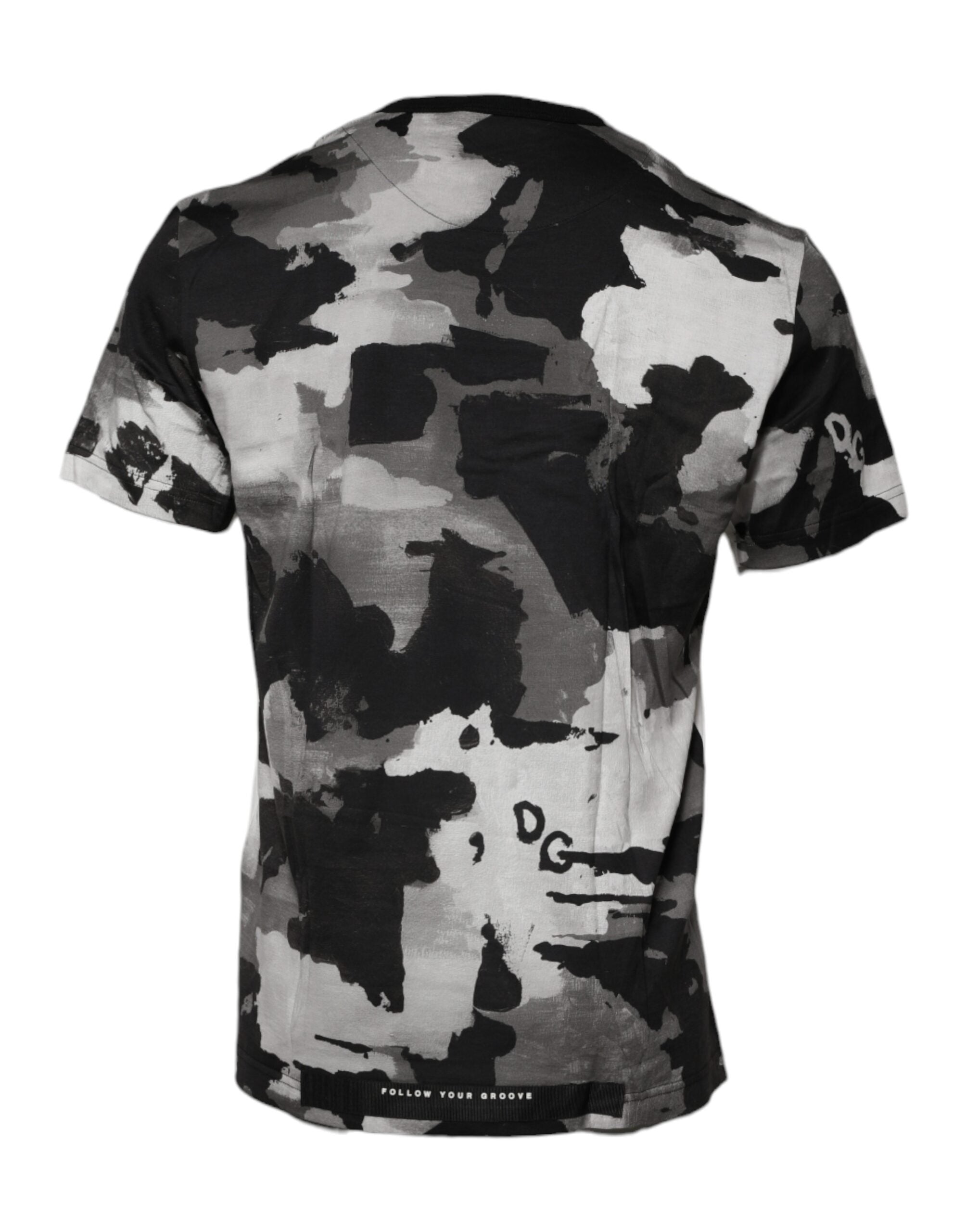 Dolce &amp; Gabbana flerfärgad kamouflage rundhalsad t-shirt
