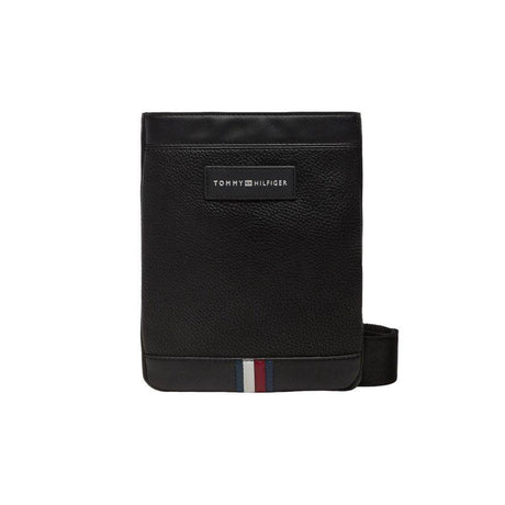 Tommy Hilfiger Black Polyethylene Messenger Bag - Hilstor