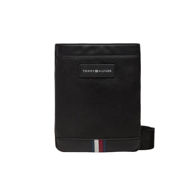 Tommy Hilfiger Black Polyethylene Messenger Bag - Hilstor