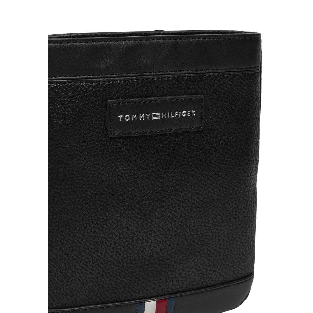 Tommy Hilfiger Black Polyethylene Messenger Bag - Hilstor