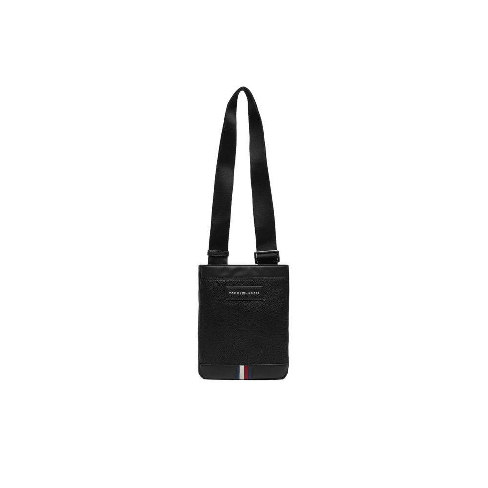 Tommy Hilfiger Black Polyethylene Messenger Bag - Hilstor