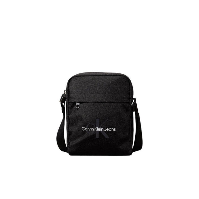Calvin Klein Black Recycled Polyester Messenger Bag - Hilstor