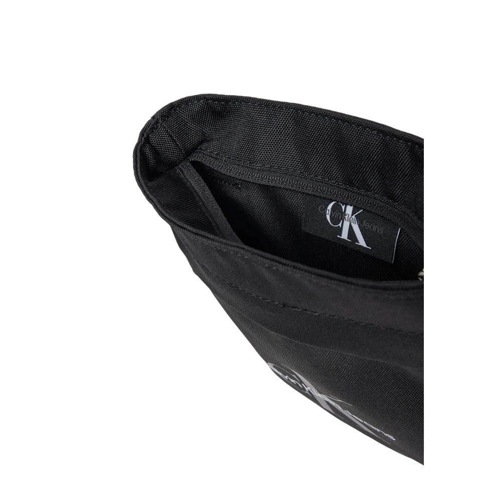 Calvin Klein Jeans Black Recycled Polyester Messenger Bag - Hilstor