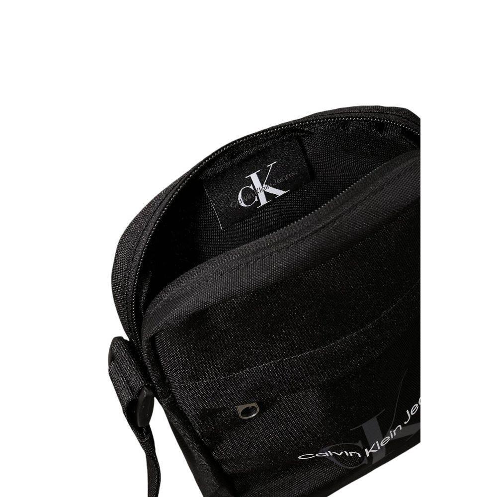 Calvin Klein Black Recycled Polyester Messenger Bag - Hilstor