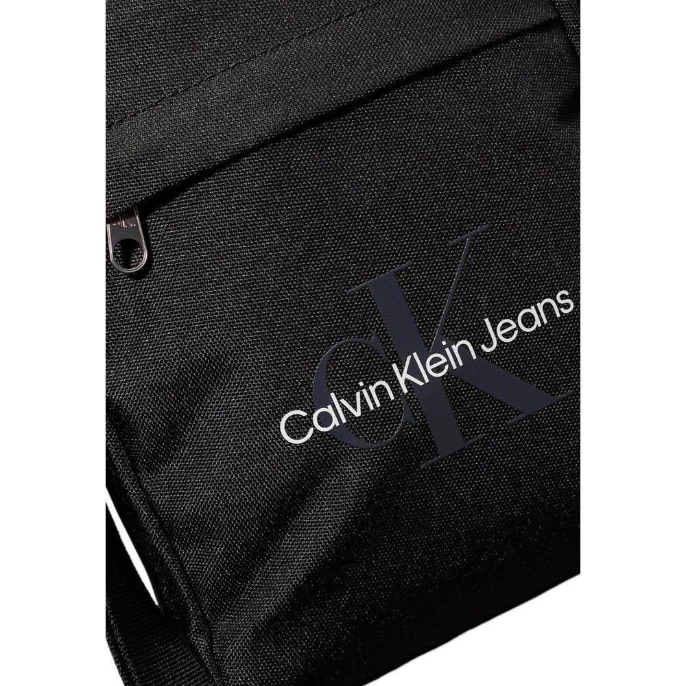 Calvin Klein Black Recycled Polyester Messenger Bag - Hilstor