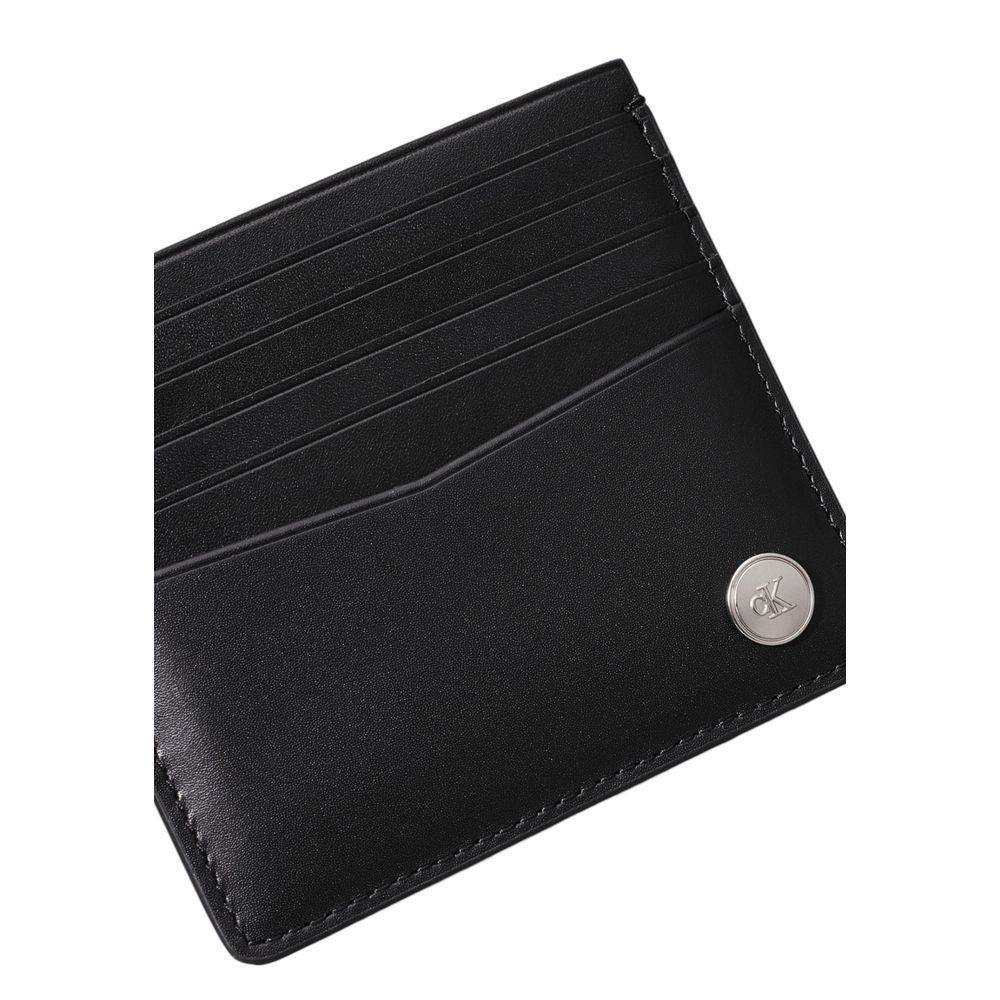 Calvin Klein Jeans Black Leather Wallet - Hilstor