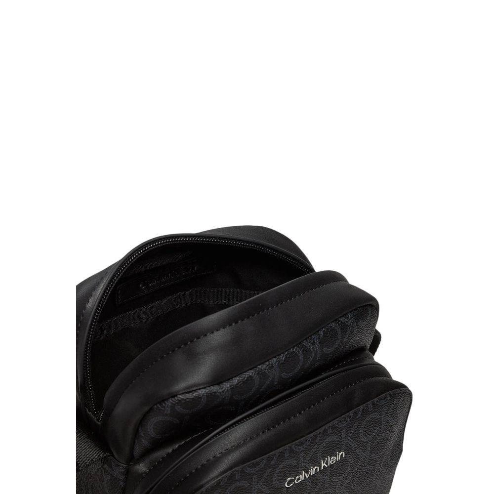 Calvin Klein Black Recycled Polyester Messenger Bag - Hilstor