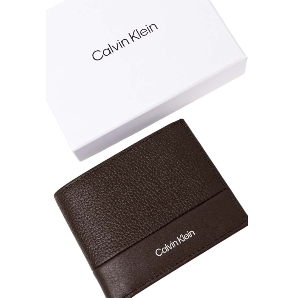 Calvin Klein brun læderpung
