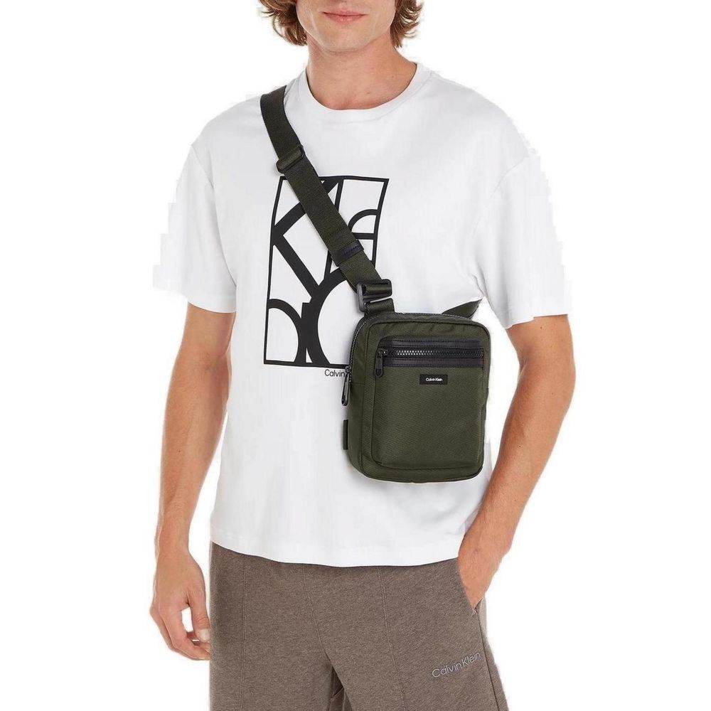 Calvin Klein Green Recycled Polyester Messenger Bag - Hilstor