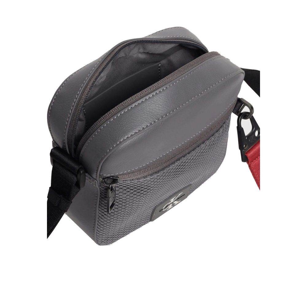 Calvin Klein Gray Recycled Polyester Messenger Bag - Hilstor
