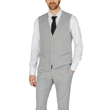 Antony Morato Gray Polyester Vest - Hilstor