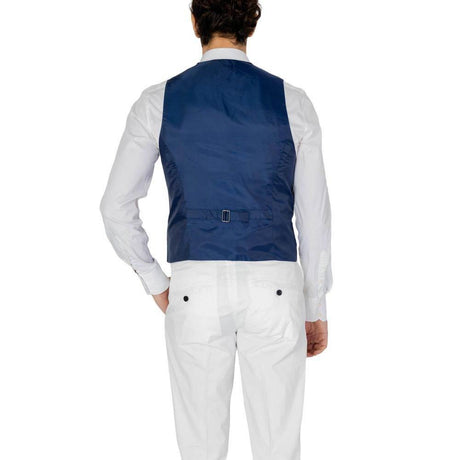 Only & Sons Blue Polyester Vest - Hilstor