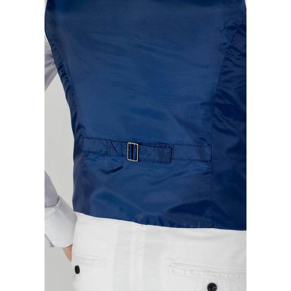 Only & Sons Blue Polyester Waistcoat - Hilstor
