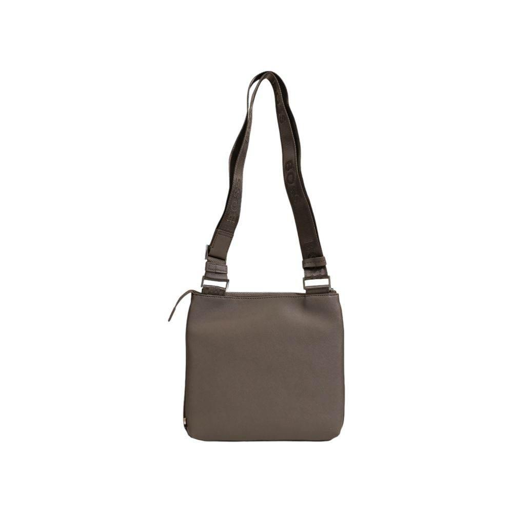Hugo Boss Green Leather Messenger Bag - Hilstor