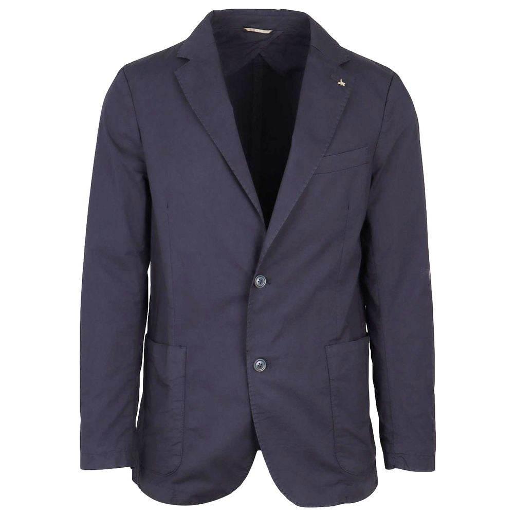 AT.P.CO Blue Cotton Women Blazer - Hilstor