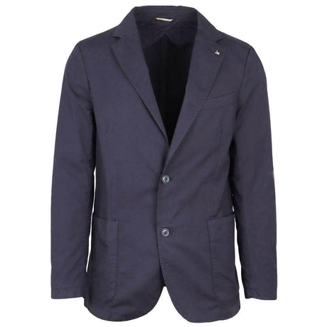 AT.P.CO Blue Cotton Women Blazer - Hilstor